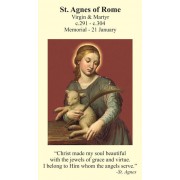 50pk Saint Agnes Bulk Prayer-Cards (50 pack) 50pk Saint Agnes Bulk Prayer-Cards (50 pack)