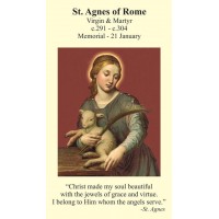 50pk Saint Agnes Bulk Prayer-Cards (50 pack)