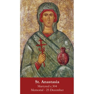 Saint Anastasia Prayer Card (50 pack) -  - PC-336