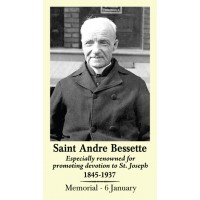 50pk Saint Andre Bessette Bulk Prayer-Cards (50 pack)