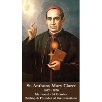 50pk Saint Anthony Mary Claret Bulk Prayer-Cards (50 pack)