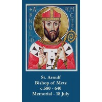 50pk Saint Arnulf (Arnold) Bulk Prayer-Cards (50 pack)
