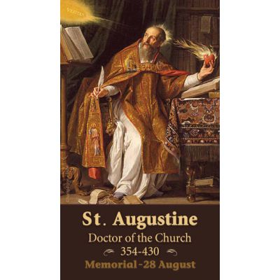 Saint Augustine Prayer Card (50 pack) -  - PC-54