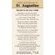 Saint Augustine Prayer Card (50 pack) -  - PC-54