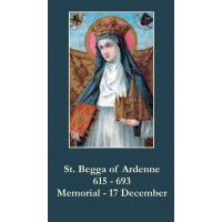 50pk Saint Begga Bulk Prayer-Cards (50 pack)