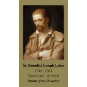 Saint Benedict Joseph Labre Prayer Card (50 pack)