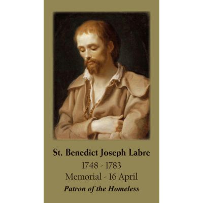 Saint Benedict Joseph Labre Prayer Card (50 pack) -  - PC-511