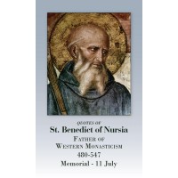 50pk Saint Benedict Bulk Prayer-Cards (50 pack) 50pk Saint Benedict Bulk Prayer-Cards (50 pack)