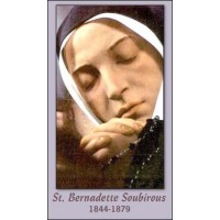 50pk Saint Bernadette Bulk Prayer-Cards (50 pack) 50pk Saint Bernadette Bulk Prayer-Cards (50 pack)