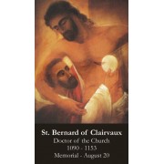 50pk Saint Bernard of Clairvaux Bulk Prayer-Cards (50 pack)