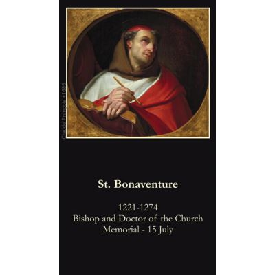 Saint Bonaventure Prayer Card (50 pack) -  - PC-189