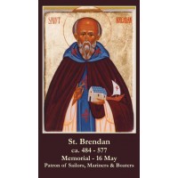 50pk Saint Brendan Bulk Prayer-Cards (50 pack)