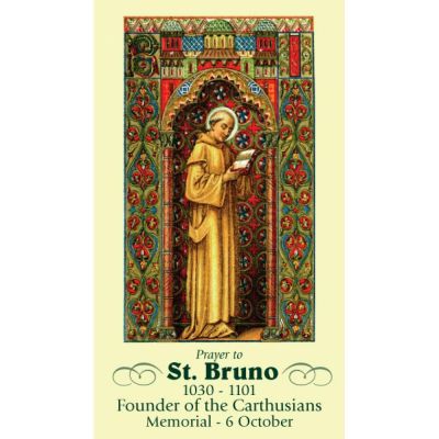 Saint Bruno Prayer Card (50 pack) -  - PC-486