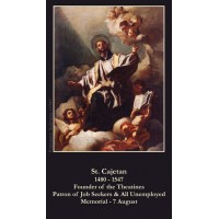 50pk Saint Cajetan Prayer for the Unemployed Bulk Prayer-Cards (50 pack)
