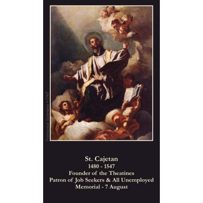 Saint Cajetan Prayer for the Unemployed Card (50 pack) -  - PC-226
