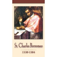 50pk Saint Charles Borromeo Bulk Prayer-Cards (50 pack)