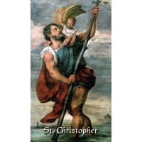 50pk Saint Christopher Bulk Prayer-Cards (50 pack)
