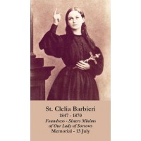 50pk Saint Clelia Barbieri Bulk Prayer-Cards (50 pack)