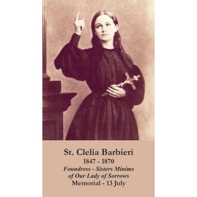 Saint Clelia Barbieri Prayer Card (50 pack) -  - PC-308