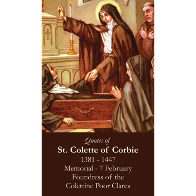 Saint Colette Prayer Card (50 pack) -  - PC-347