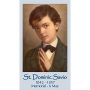 Saint Dominic Savio Prayer Card (50 pack)