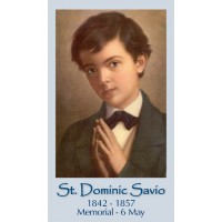 50pk Saint Dominic Savio Bulk Prayer-Cards (50 pack)