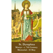 50pk Saint Dymphna Bulk Prayer-Cards (50 pack) 50pk Saint Dymphna Bulk Prayer-Cards (50 pack)