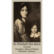 50pk Saint Elizabeth Ann Seton Bulk Prayer-Cards (50 pack)