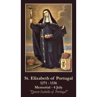 50pk Saint Elizabeth of Portugal Bulk Prayer-Cards (50 pack)