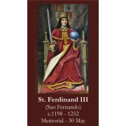 Saint Ferdinand III Prayer Card (50 pack)