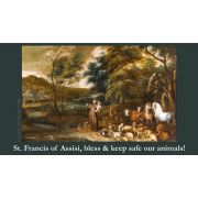 Saint Francis Blessing of Animals Prayer Card (50 pack)