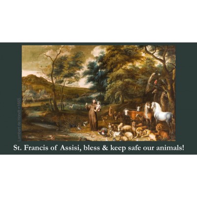 Saint Francis Blessing of Animals Prayer Card (50 pack) - - PC-557 Saint Francis Blessing of Animals Prayer Card (50 pack) - - PC-557