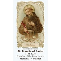 50pk Saint Francis of Assisi Bulk Prayer-Cards (50 pack)