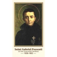 50pk Saint Gabriel Possenti Bulk Prayer-Cards (50 pack)