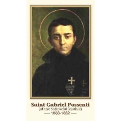 Saint Gabriel Possenti Prayer Card (50 pack) -  - PC-51