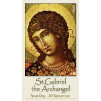 50pk Saint Gabriel the Archangel Bulk Holy Prayer-Card (50 pack)