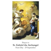 50pk Saint Gabriel the Archangel Bulk Prayer-Cards (50 pack) 50pk Saint Gabriel the Archangel Bulk Prayer-Cards (50 pack)