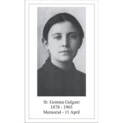 Saint Gemma Galgani Holy Card (50 pack)