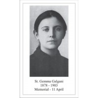 50pk Saint Gemma Galgani Bulk Holy Prayer-Card (50 pack) 50pk Saint Gemma Galgani Bulk Holy Prayer-Card (50 pack)