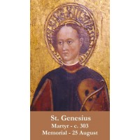 50pk Saint Genesius Bulk Prayer-Cards (50 pack) 50pk Saint Genesius Bulk Prayer-Cards (50 pack)