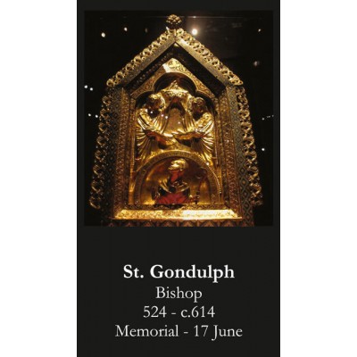 Saint Gondulph Prayer Card (50 pack) -  - PC-566