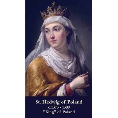 Saint Hedwig of Poland Prayer Card (50 pack) -  - PC-299