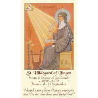 50pk Saint Hildegard of Bingen Bulk Prayer-Cards (50 pack) 50pk Saint Hildegard of Bingen Bulk Prayer-Cards (50 pack)