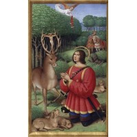 50pk Saint Hubert of Liege Bulk Prayer-Cards (50 pack)