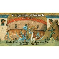 50pk Saint Ignatius of Antioch  Prayer Bulk Holy Prayer-Card (50 pack)