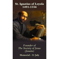 50pk Saint Ignatius of Loyola Bulk Prayer-Cards (50 pack)