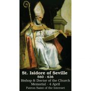 Saint Isidore of Seville Prayer Card (50 pack)
