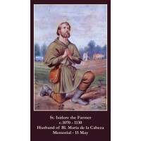 50pk Saint Isidore the Farmer Bulk Prayer-Cards (50 pack)