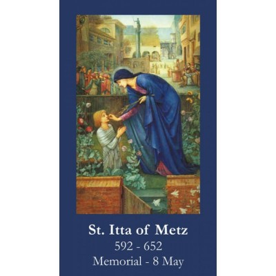 Saint Itta of Metz Prayer Card (50 pack) - - PC-562 Saint Itta of Metz Prayer Card (50 pack) - - PC-562