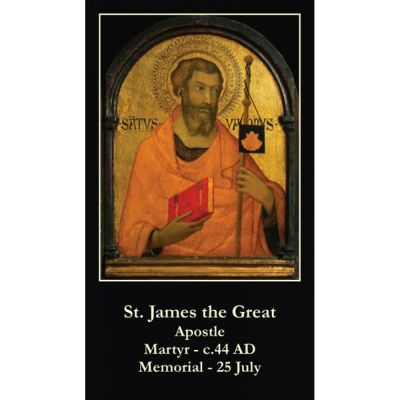 Saint James the Greater Prayer Card (50 pack) -  - PC-198